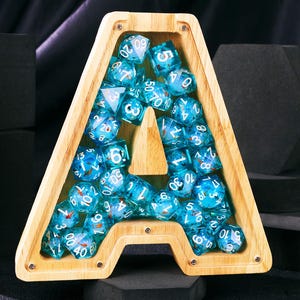 Dice Holder, Liquid Core DnD Dice Set for Role Playing Games, Galaxy Dungeons and Dragons Dice Set for Gifts, RPG Liquid Core D&D Dice Set