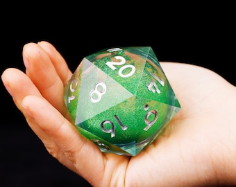 Giant D20 liquid core dnd dice for magic the gathering , Dungeons and dragons Giant D20 dice, D20 liquid core dice set