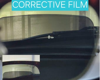 MINI Cooper HUD Polarization Fix - Use the Heads-Up Display with Polarized Sunglasses - Easy Install Anti Polarizing Film for Speed Display