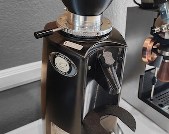 Single Dose Conversion Kit for Mazzer Super Jolly Espresso Coffee Grinder. Hopper, bellows, chute, and angled feet. USA Made. Low Retention*