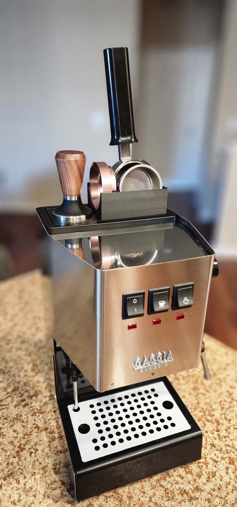 Gaggia Classic Pro and Evo Sliding Portafilter Accessory Holder Easy