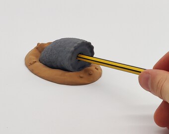 Dune Sandworm Pencil Sharpener Prop - Dune Part 2 Sandworm Shai Hulud Desk Toy - Nerdy Office Accessory Fremen Dune Sand Worm