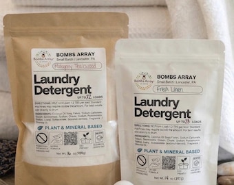 All Natural Laundry Detergent | Gentle formula Laundry Soap | Unscented & Scented | Low sudsing