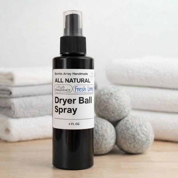 Désodorisant naturel pour linge et tissus en vaporisateur pour sèche-linge