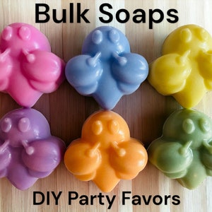 50 Mini Bee Soaps | Party Favors | Triple Butter Soap | Jungle Theme | Animal Theme