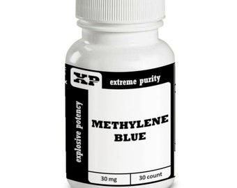 Bleu de méthylène - 30 mg x 30 capsules, 900 mg, nootropique