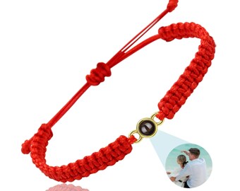 Custom Photo Projection Bracelet ,Personalized Picture Inside Bracelet , Minimalist Pet Memorial Jewelry ,Adjustable Personalized Bracelet