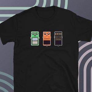 Distortion guitar pedals t-shirt - Funny guitarist shirt guitar shirt gift for guitarist gift for musician guitar player t-shirt