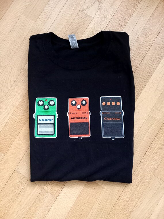 Distortion Guitar Pedals T-shirt | Etsy 