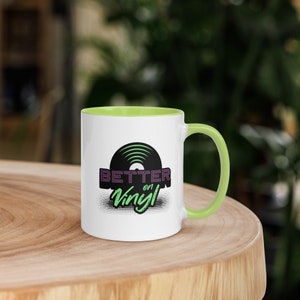 Better on Vinyl Mug for Vinyl lover - Record collector gift - Audiophile gift - DJ gift - DJ mug - Music lover coffee cup - Vinyl record mug