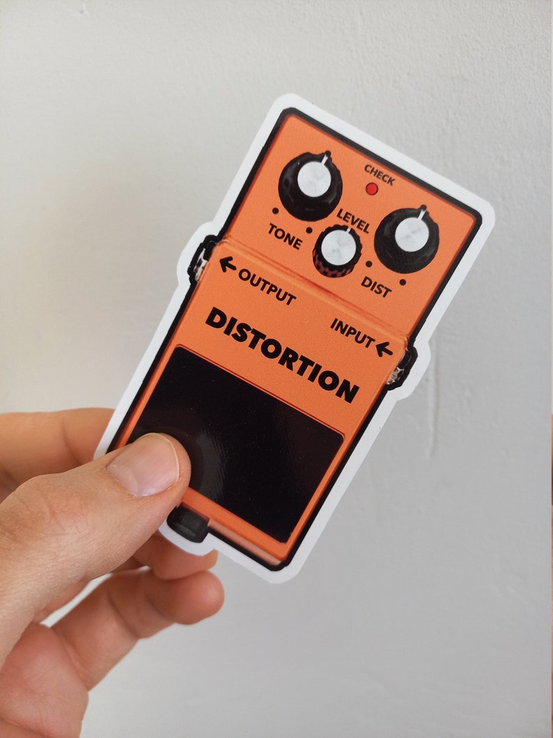 Dist Sticker Distortion Pedal Sticker - Etsy
