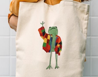 Printed Canvas Tote Bag, Canvas Shopping Bag , Printed Shopping Bag, Funny Tote Bag, Grocery Bag, Beach Bag,  Christmas Gift
