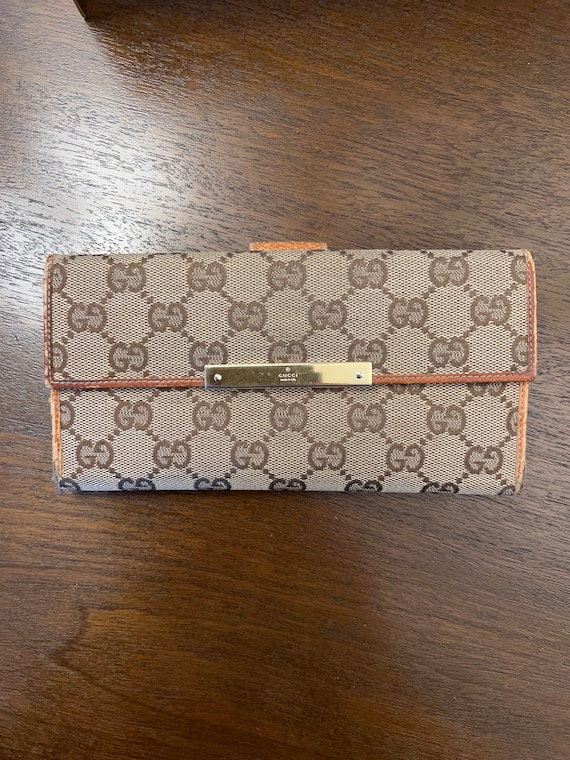 VINTAGE Gucci Folding Wallet monogram