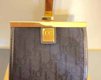 Vintage Christian Dior Coin Purse Iconic Oblique Monogram