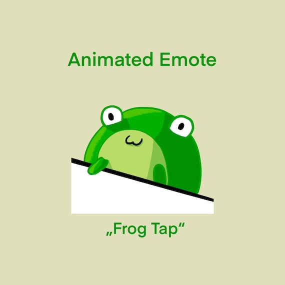 Animated Twitch Emote frog Tap - Etsy