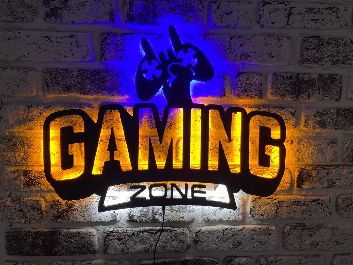Xbox Led Sign Gamer Room Decor Gaming Zone Gamer Room Etsy