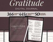 Digital Gratitude Notebook for Woman Planner Daily Mindset Journal Self Care Workbook Template Diary Gratefulness Journal Manifestation PDF