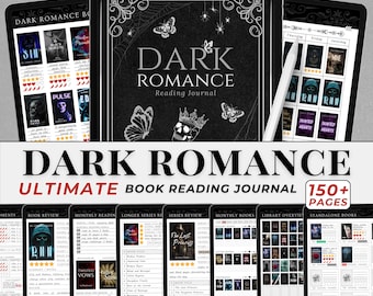 Smut Book Journal Digital Spicy Romance Book TBR Tracker for Smut Audio Reading Log Planner Dark Aesthetic Book Lover Journal for Audiobook