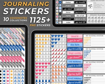 Review Sticker Anime PNG Bundle Digital Planner Sticker Pack iPad Journaling Sticker Movie Journal Sticker PNG  File Anime Digital Download