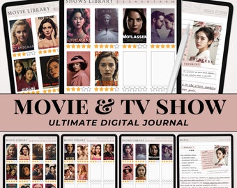 Movie Journal Digital Movie Library Goodnotes Movie Review Digital Planner Movie Tracker TV Series Log Watching List Movie Library Film iPad