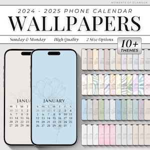 2025 Kalender Telefon Wallpaper Sofortiger Download Minimalistischer Handy Wallpaper 2025 Monatskalender Pastell iPhone Hintergrund Monatlicher Sperrbildschirm