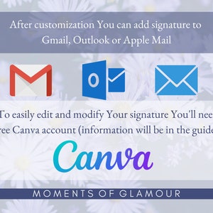 Email Signature Templates Gmail Email Signature Template - Etsy