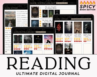 Smut Reading Journal for Romance Reader Book Journal Digital Spicy Reading Planner for Book Lover Digital Tracker for Smut Reader Book Log