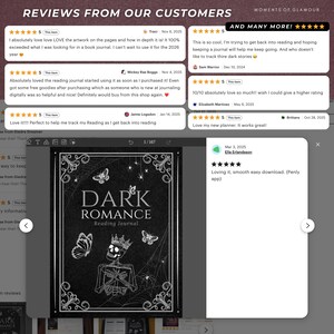 Dark Romance Sticker Goodnote Reading Journal Sticker Bundle PNG Book Trope Sticker Pack for Journaling Digital Book Genre Label for Reader image 12