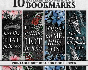 Dark Romance Bookmark Printable Bookish Bookmark for Smut Reader Gift Idea for Book Lover Bookmark Spicy Book Club Gift for Her Book Related