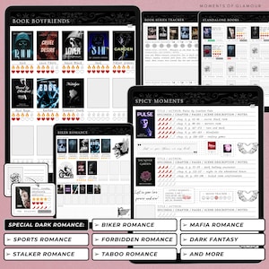 Dark Romance Book Journal for Smut Reading Journal Goodnote TBR for Smutty Book Reader Journal Digital Spicy Book Digital Reading Journal image 8