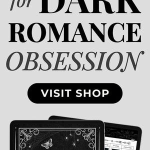 Smut Book Journal Digital Spicy Romance Book TBR Tracker for Smut Audio Reading Log Planner Dark Aesthetic Book Lover Journal for Audiobook image 17