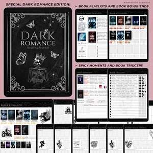 Dark Romance Book Journal for Smut Reading Journal Goodnote TBR for Smutty Book Reader Journal Digital Spicy Book Digital Reading Journal image 6