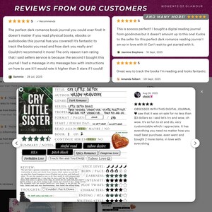 Spicy Romance Sticker PNG Reading Book Label Sticker for Book Lover Digital Sticker for Reader PNG Bookish Goodnotes Sticker Reading Journal image 14