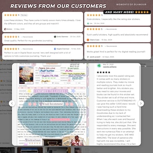 Rating Sticker for Reading Journal Digital Sticker Bundle PNG Reader Sticker for Book Journal Sticker for Book Review Sticker PNG Goodnotes bild 12