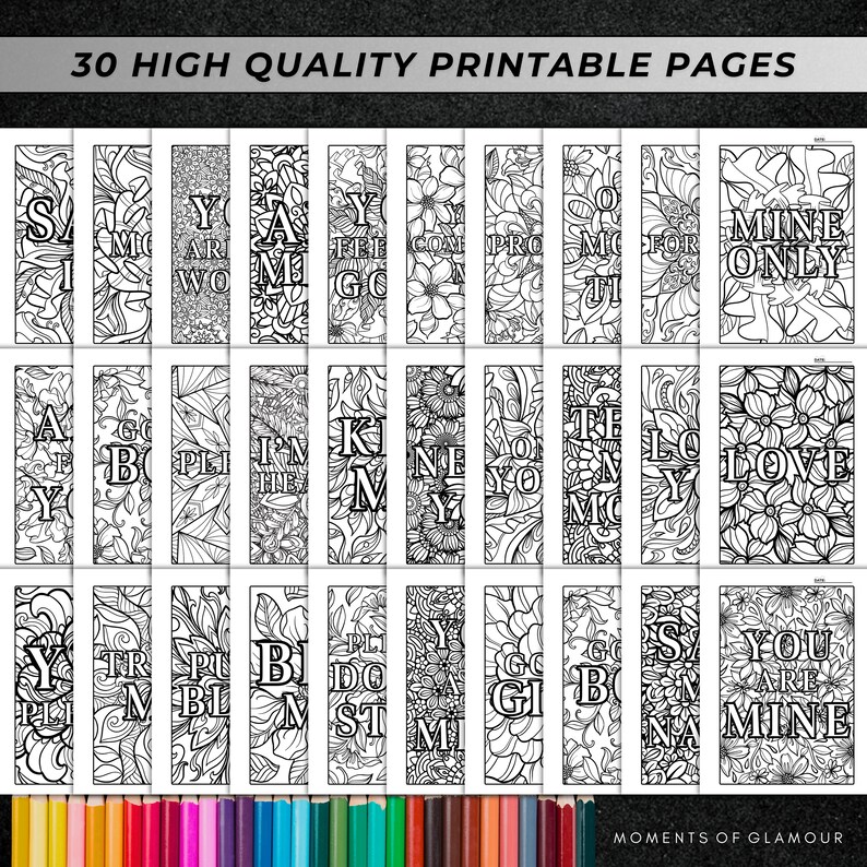 Romance Book Coloring Page for Adult Spicy Coloring Sheet for Smut Reader Book Club Activity Printable for Steamy Book Lover Coloring Page immagine 11