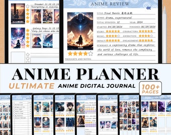 Anime Watching Tracker for Anime Fan Digital Gift for Husband Digital Gift Idea for Anime Lover Birthday Gift Digital Anime Series Organizer
