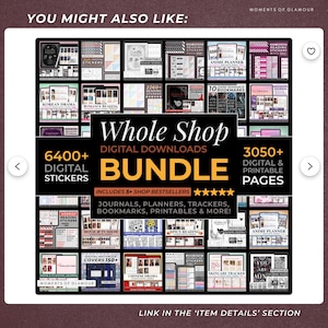 Dark Romance Sticker Goodnote Reading Journal Sticker Bundle PNG Book Trope Sticker Pack for Journaling Digital Book Genre Label for Reader image 16