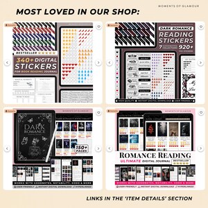 Book Reading Tracker for Fantasy Reading Journal Goodnote Book Review Template for Fantasy Reader Gift for Book Lover Digital Book Journal image 12
