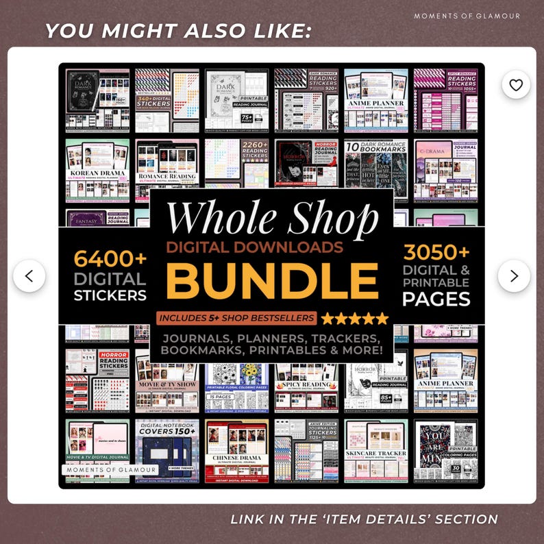 Rating Sticker for Reading Journal Digital Sticker Bundle PNG Reader Sticker for Book Journal Sticker for Book Review Sticker PNG Goodnotes bild 16