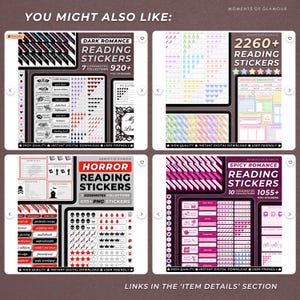 Rating Sticker for Reading Journal Digital Sticker Bundle PNG Reader Sticker for Book Journal Sticker for Book Review Sticker PNG Goodnotes bild 11