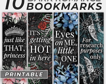Dark Romance Bookmark Printable Bookish Bookmark for Smut Reader Gift Idea for Book Lover Bookmark Spicy Book Club Gift for Her Book Related