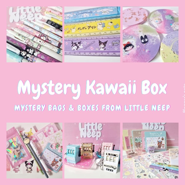 Kawaii Mystery Box, Goody Box, Birthday Gift, Mystery Scoop, Valentines Gift, Stationary mystery box, Lucky Bag, Kawaii Stationary