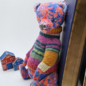 Teddy bear handmade home decor cute teddy bear plush unique gift Soft Toy Collectible Handcrafted Stuffed Animal Limited Edition Bear