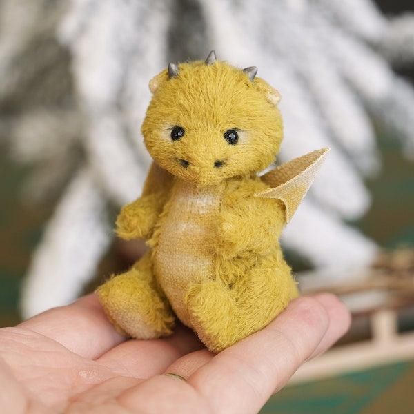 Plüsch-Drache, handgefertigt, Teddy-Spielzeug, Teddy-Ornamente, Stofftier, Erinnerungs-Teddy-Spielzeug, Plüsch-Drache, süßer Teddy, magischer Drache, Künstler-Teddy