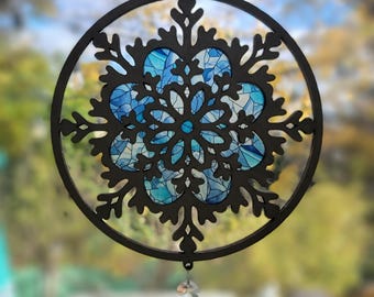 Snowflake Winter Wonderland Suncatcher