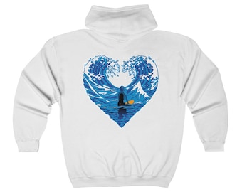 Sea Love / Unisex Heavy Blend Full Zip Kapuzen Sweatshirt