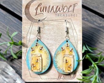 Firefly Shine Bright Jar Earrings