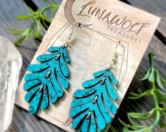 Turquoise Fringe Earrings