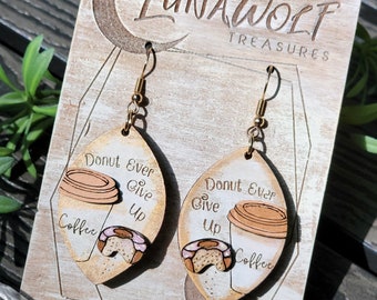 Boucles d'oreilles Donut Give Up 3-D