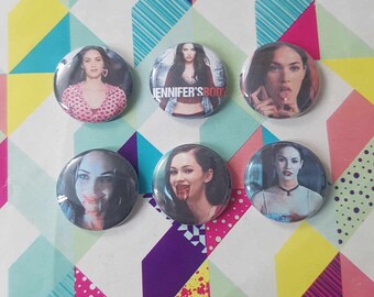 JENNIFERS BODY one inch pin or magnets set of 6, horror comedy, cult classic, horror lover, girl power, movie accessories, horror keychain